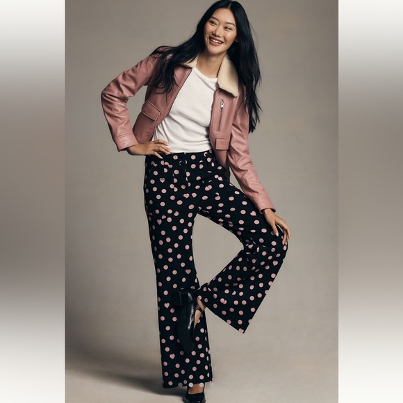 The Naomi Ponte Wide-Leg Flare Pants by Maeve: Printed Edition - Picture 2 of 8